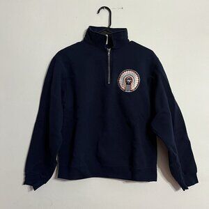 Illinois Fighting Illini Chief (embroidered patch) quarter zip sweatshirt